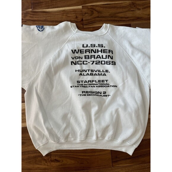 Star Trek Starfleet Fan Club Association Sweatshirt NCC-72069 RARE Huntsville AL - Picture 7 of 10